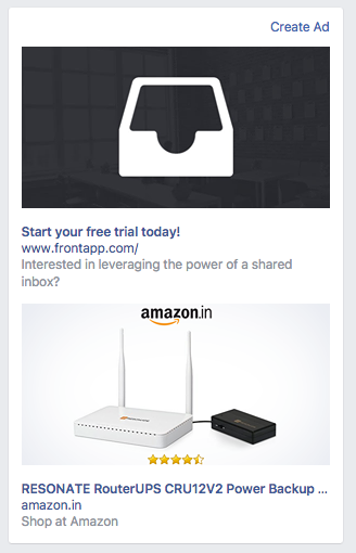 Amazon's retargeted ads