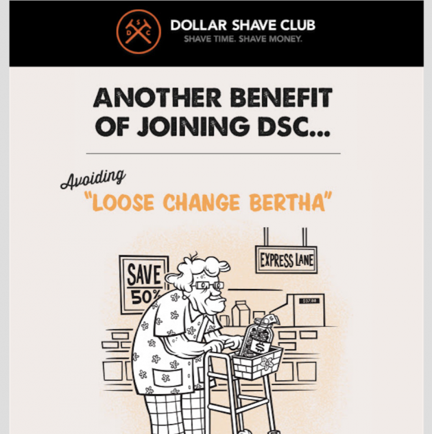 dollar shave club funny email
