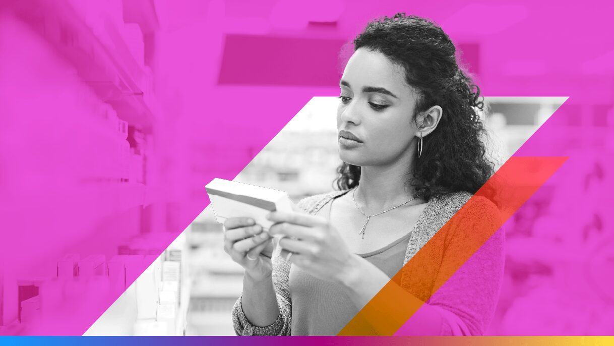 person looking intently at an item at a store- featured image for athena AI for retail marketers article